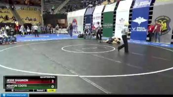 132 lbs Quarterfinal - Jesse Shannon, Centralia vs Keaton Coots, Lathrop