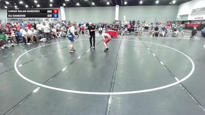 120 lbs Lukas Salas-Sanchez, Team Oregon vs Eli Sanders, Team Alabama