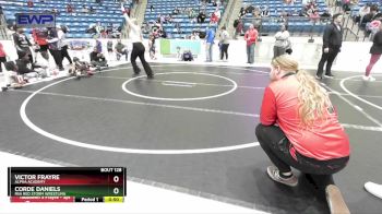 49 lbs Semifinal - Corde Daniels, RSA Red Storm Wrestling vs Victor Frayre, Alpha Academy