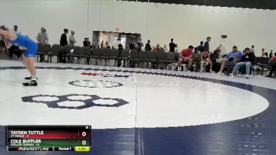 112 lbs Semis & 1st Wrestleback (8 Team) - Tayden Tuttle, CT Whale vs Cole Buffler, Steller Trained