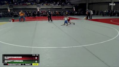 75 lbs Champ. Round 1 - Rj Reiffenberger, Osakis vs Bennett Sorensen, K-M