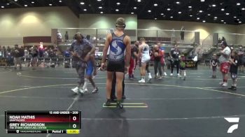 200 lbs Round 5 - Grey Richardson, The Storm Wrestling Center vs Noah Mathis, Unattached