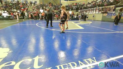 60 lbs Rr Rnd 1 - Jesse Hightower, Watonga Youth Wrestling vs Rock Harvey, Standfast
