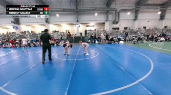 75 lbs Champ. Round 2 - Anthony Salazar, Spartan Mat Club vs Jameson Goodyear, Lake Travis Youth Association Wrestling Club