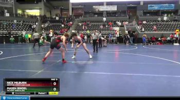 180 lbs Cons. Round 3 - Nick Milburn, Newton Wrestling Club vs Masen Bindel, Victory Wrestling