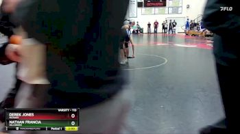 113 lbs 1st Place Match - Nathan Francia, Hillsboro vs Derek Jones, McNary