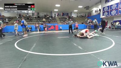 140 lbs Rr Rnd 5 - Hugo Baldwin, Victory Christian School vs Rogan Choate, Hennessey Takedown Club