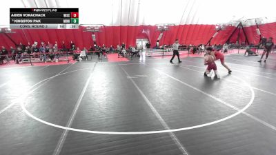 16U Boys - 138 lbs Cons. Round 3 - Kingston Pak, Minnesota vs Aiden Vorachack, Wisconsin