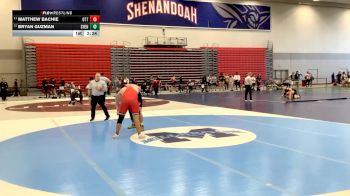 285 lbs Cons. Round 2 - Matthew Bachie, Otterbein University vs Bryan Guzman, Shenandoah University