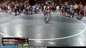 55-56 lbs Round 2 - Emmett Marlow, Pikes Peak Warriors Wrestling vs Leilani Medina, Widefield Wrestling Club