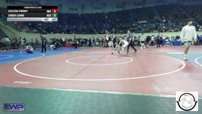 87 lbs Consi Of 8 #2 - Colton Perry, Union JH vs Crew Lowe, Deer Creek Wrestling