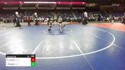 120 lbs Round Of 32 - Kiernan Lordan, Milford [NH] vs Isaiah Burgos, Chelmsford