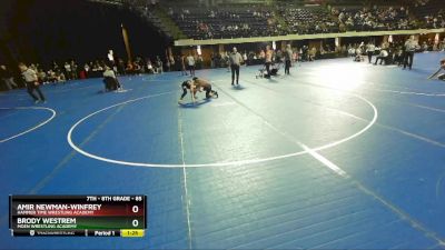 85 lbs Quarterfinal - Brody Westrem, Moen Wrestling Academy vs Amir Newman-Winfrey, Hammer Time Wrestling Academy