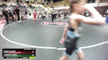 92 lbs Round 1 - Santi Valdez, Sunkist Kids Monster Garage vs Maddox Jones, Team Puma Wrestling Club