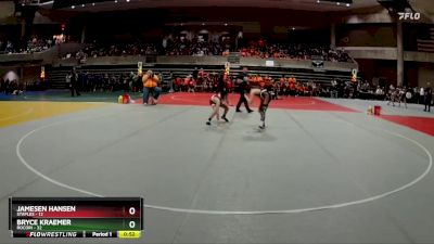 88 lbs Quarterfinals (8 Team) - Bryce Kraemer, Rocori vs Jamesen Hansen, Staples