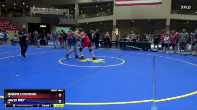 157 lbs Semifinal - Joseph Liescheski, TX vs Hayze Ivey, OK