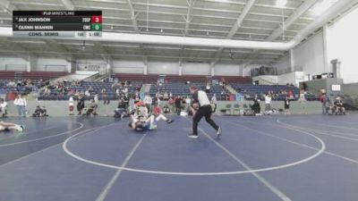 126 lbs Cons. Semis - Jax Johnson, 208 Spartans vs Quinn Mannin, Champions Wrestling Club
