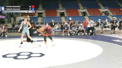 126 lbs 7th Place Match - Davien Martinez, Colorado vs Westin Pollock, Oklahoma