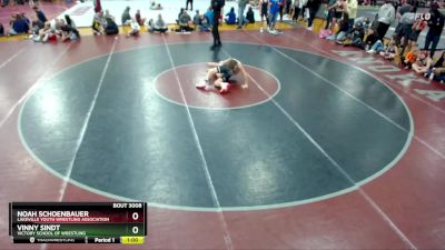 125 lbs Round 2 - Vinny Sindt, Victory School Of Wrestling vs Noah Schoenbauer, Lakeville Youth Wrestling Association