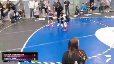 53 lbs Round 1 - Keeton Engelbrecht, Mid Valley Wrestling Club vs Easton Babic, Cordova Pounders Wrestling Club