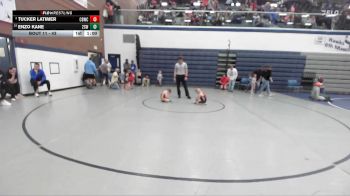 43 lbs Champ. Round 2 - Enzo Kane, 208 Spartan WC vs Tucker Latimer, Challis Blackheart Wrestling Club
