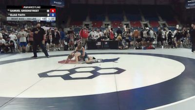 100 lbs Champ. Rd Of 16 - Samuel Greenstreet, Oregon vs Elias Faith, Indiana