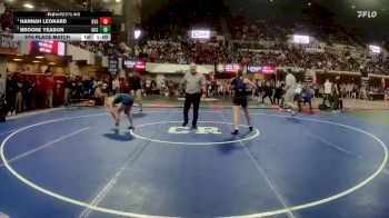 G - 110 lbs 5th Place Match - Hannah Leonard, Billings Skyview Girls vs Brooke Yeadon, Glacier (Kalispell) Girls