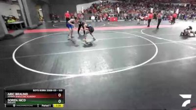 135 lbs Champ. Round 1 - Aric Braund, Askren Wrestling Academy vs Soren Nico, Ringers