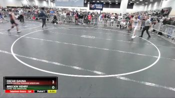 106 lbs Cons. Round 6 - Oscar Gauna, South Central Punisher Wrestling vs Breckin Henry, Camel Kids Wrestling
