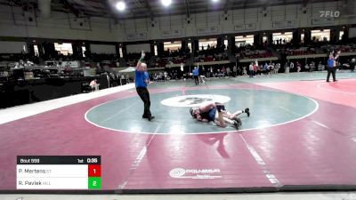 132 lbs Consi Of 16 #2 - Parker Mertens, St. Anne-Pacelli Catholic School vs Robert Pavlek, The Hill School