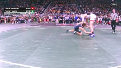 D4-144 lbs Quarterfinal - Wyatt Burns, Springport vs Jack Terpening, Bellevue