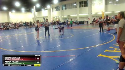 125 lbs Semis & Wb (16 Team) - Corah Linnaus, Nebraska Widow Makers vs Amaya Miller, Indiana Smackdown Girls