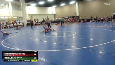 150 lbs Round 2 (10 Team) - Emiliano Buenrostro, Straw Hats vs Nicholas Souders, Anchor Wrestling