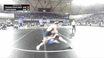 Boys 4A 138 lbs Champ. Round 1 - Joseph Mason, Mead vs Mohammad Hussain Ahmadi, Olympia