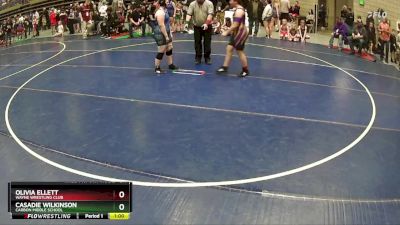 215 lbs Round 1 - Casadie Wilkinson, Carbon Middle School vs Olivia Ellett, Wayne Wrestling Club