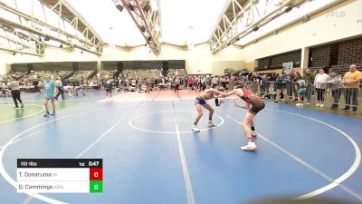 110-I lbs Consi Of 8 #1 - Tanner Donaruma, Delaware Valley vs Quade Cummings, Henlopen Hammers