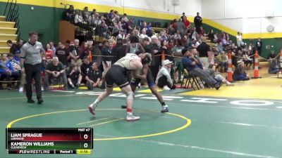 144 lbs Cons. Round 4 - Kameron Williams, Clearview vs Liam Sprague, Lebanon