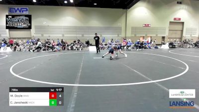 79 lbs Rr Rnd 2 - Macklin Doyle, Immortal Athletics WC vs Corbin Jansheski, Michigan Premier WC - (B)