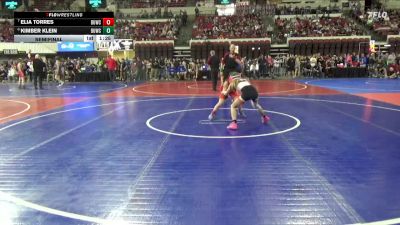 82 lbs Semifinal - Kimber Klein, Chinook Wrestling Club vs Elia Torres, Moses Lake Wrestling Club