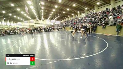 130 lbs Semifinal - Ava Krebs, Pleasant Grove vs Mollie Dare, Central - Grand Junction