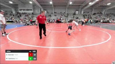 112 lbs Rr Rnd 1 - Dakota Danner, Team Nauman vs Mack Santoro, Grit Mat Club Blue