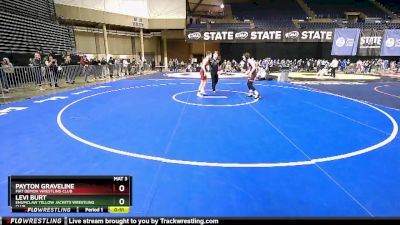 100 lbs Cons. Round 5 - Levi Burt, Enumclaw Yellow Jackets Wrestling Club vs Payton Graveline, Mat Demon Wrestling Club