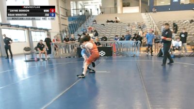 113 lbs Cons. Quarters - Zayne Benson, Western Colorado Wrestling Club vs Sean Winston, JT Academy