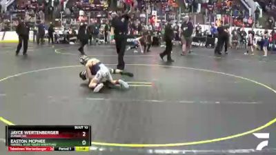 69 lbs Champ. Round 1 - Easton McPhee, Farwell Elite Youth Wrestling vs Jayce Wertenberger, Dundee WC