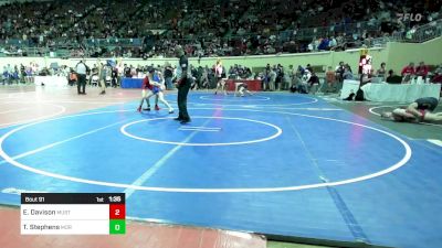 87 lbs Round Of 32 - Eden Davison, Mustang Middle School vs Trey Stephens, Moore