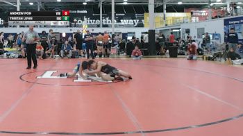 128 lbs Semifinal - Andrew Poh, VHW Blue - HSC vs Tristan Levin, Kraken Grizzly - HSC