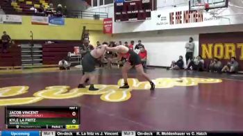 285 lbs Cons. Round 2 - Kyle La Fritz, Warner Pacific vs Jacob Vincent, Simpson University (Calif.)