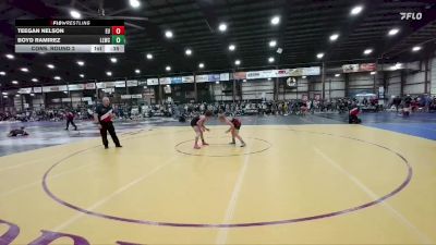 100 lbs Cons. Round 2 - Boyd Ramirez, Lander Legacy Wrestling Club vs Teegan Nelson, Eastside United