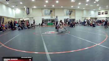 106 lbs 5th Place Match - Nevaeh McCue, Beast Mode Wrestling Club vs Genesis Johnson, Indiana