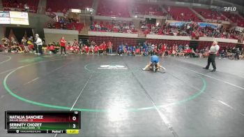 145 lbs Quarters & 1st Wb (16 Team) - Serinity Chozet, Amarillo Palo Duro vs Natalia Sanchez, Dallas Wilson